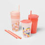 Photo 1 of 18pc Plastic Kids' Drinkware Set - Pillowfort™