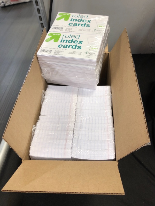 Photo 1 of 30 PACKS 0F 100 -  3" x 5" Ruled Index Cards - up & up™

