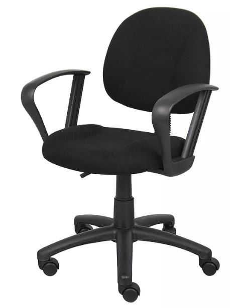 Photo 1 of Deluxe Posture Chair with Loop Arms - Boss Office Products Black4



 
