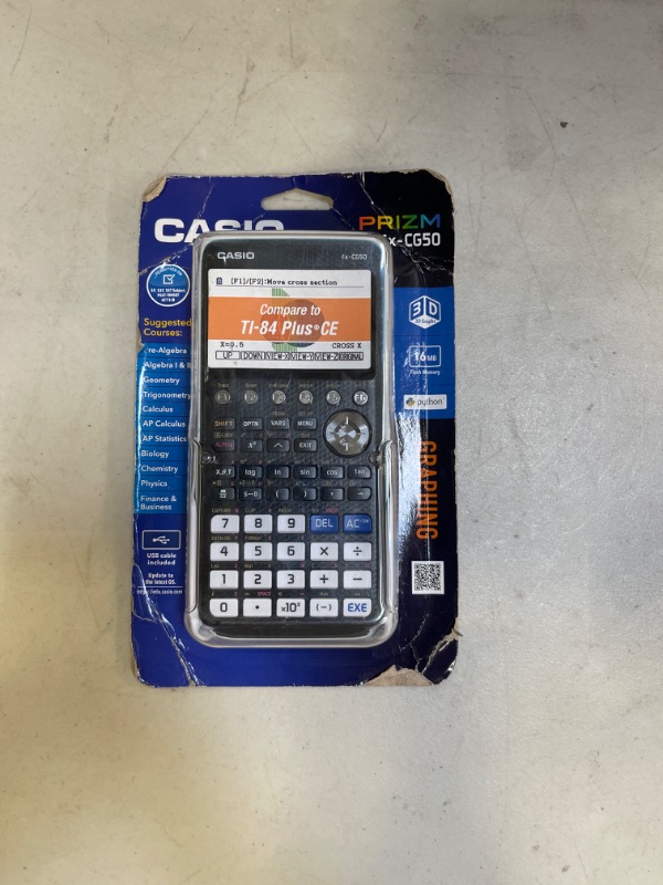 Photo 3 of Casio High-Resolution 3D Color Graphing Calculator - Black (FX-CG50)

