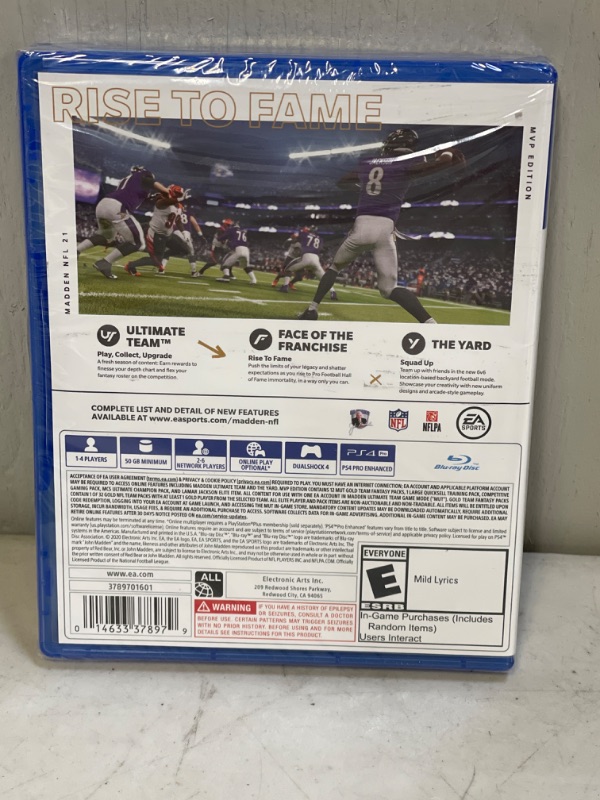 Photo 3 of PS4 Madden NFL 21 MVP Edition (Sony PlayStation 4, 2020) EA Brand 
New Sealed