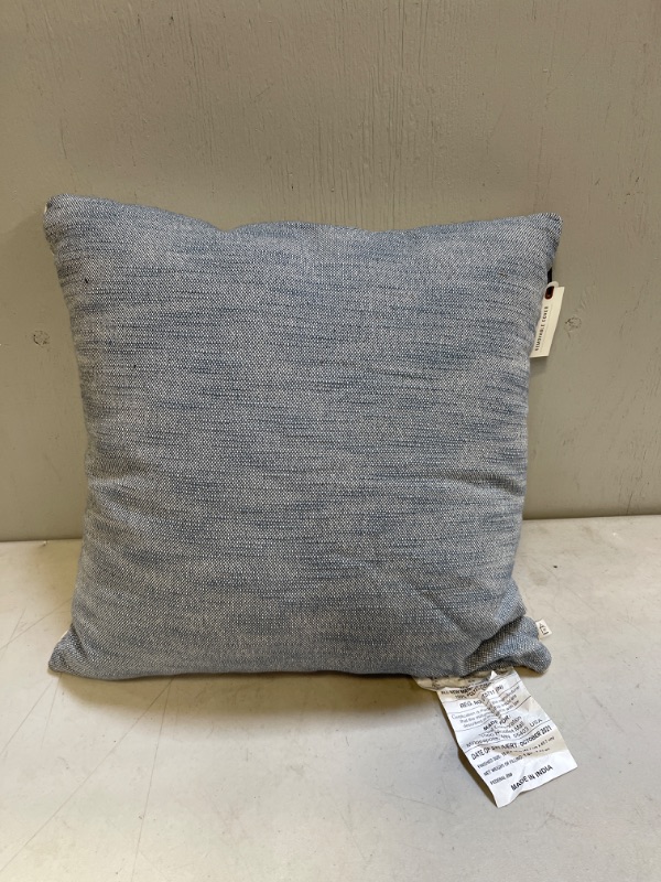 Photo 2 of 18" X 18" Textured Slub Throw Pillow with Zipper Faded - Hearth & Hand™ with Magnolia
Size: 18 x 18
Color: blue
