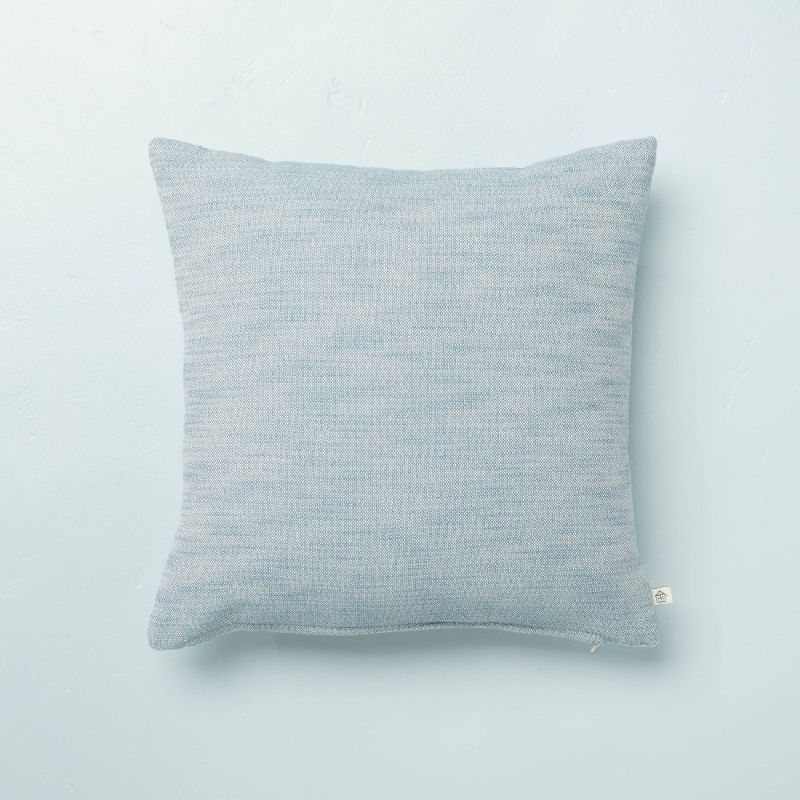 Photo 1 of 18" X 18" Textured Slub Throw Pillow with Zipper Faded - Hearth & Hand™ with Magnolia
Size: 18 x 18
Color: blue