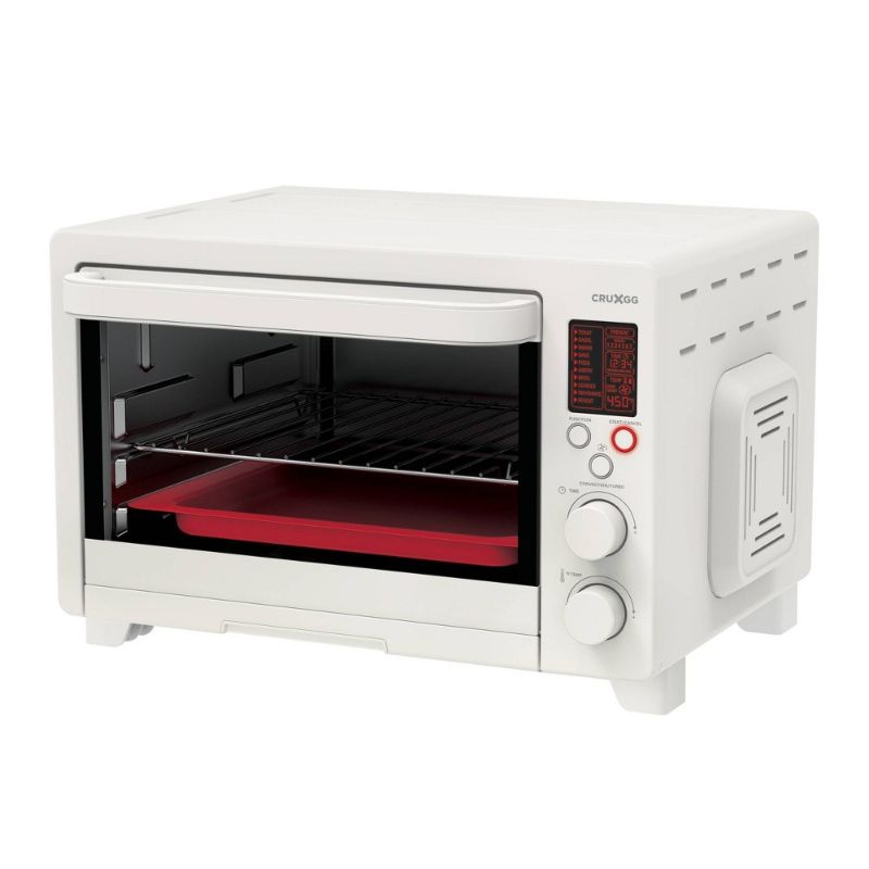 Photo 1 of CRUXGG 6 Slice Digital 10-in-1 Toaster Oven with Air Fry - Color: snow
