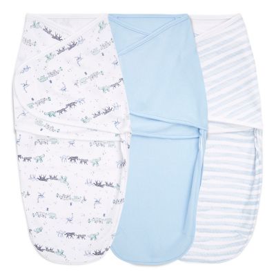 Photo 1 of Aden + Anais Essentials Aden + Anais 3-Pack Easy Swaddle Wraps - Rising Star Blue Newborn
Size: 0-3M
Color: rising star
Age Group: infant
Gender: male
Material: Cotton
