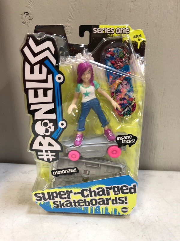Photo 2 of #Boneless Super-Charged Mini Toy Stunt Skateboard with Poseable Skater - Mia