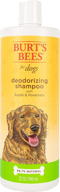 Photo 1 of Burt's Bees for Dogs Natural Deodorizing Dog Shampoo | Best Dog Shampoo for Odor Control, Made with Apple & Rosemary | Cruelty Free, Sulfate & Paraben Free, pH Balanced for Dogs - Made in USA, 32 Oz
