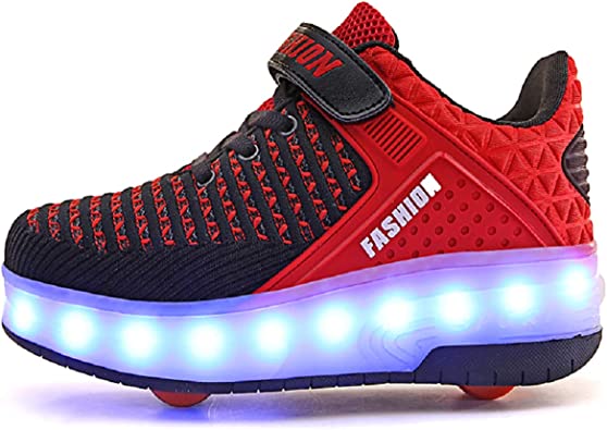 Photo 1 of Aikuass USB Chargable LED Light Up Roller Shoes Wheeled Skate Sneaker Shoes for Boys Girls Kids
SIZE 13 LITTLE KID