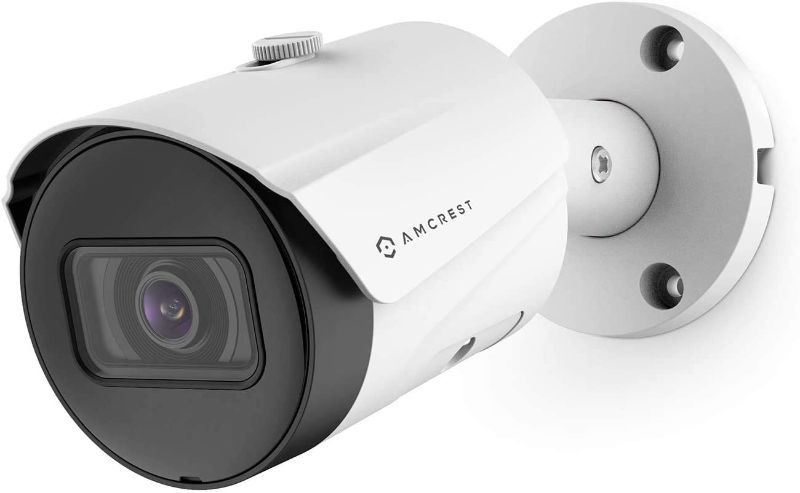 Photo 1 of Amcrest UltraHD 5MP Outdoor POE Camera 2592 x 1944p Bullet IP Security Camera, Outdoor IP67 Waterproof, 103° Viewing Angle, 2.8mm Lens, 98.4ft Night Vision, 5-Megapixel, IP5M-B1186EW-28MM (White)
