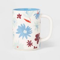 Photo 1 of 16oz Stoneware Floral Mug - Room Essentials™ (2)