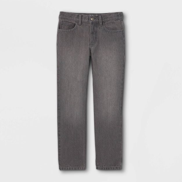 Photo 1 of Boys' Solid Relaxed Straight Fit Jeans - Cat & Jack™
SIZE 5