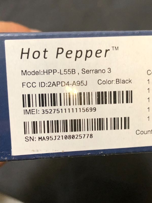 Photo 4 of Serrano 3 Model: HPP-L55B
(NEW - FACTORY SEALED)