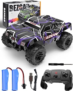 Photo 1 of BEZGAR TS201 RC Cars-1:20 Remote Control Cars-2WD,15 Km/h All Terrains Offroad Remote Control Truck-Rc Racing Car with 2 Rechargeable Batteries,Holiday Xmas Gift for Boys Kids,Adults