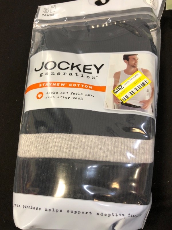 Photo 2 of Jockey Generation™ Men's Stay New Cotton Tank 3pk - /Gray  LARGE