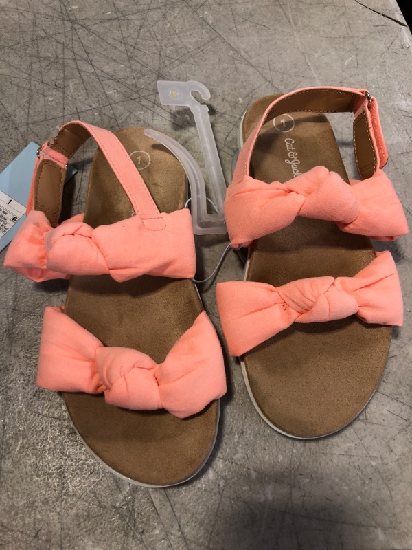 Photo 1 of GIRLS SANDALS CAT AND JACK SIZE 1
