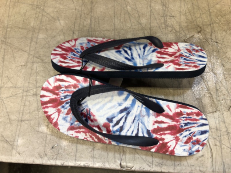 Photo 2 of Girls' Sam Tie-Dye Slip-on Flip Flop Sandals - Cat & Jack Navy Blue
Size: M 2/3