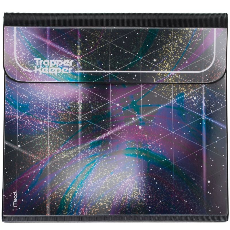 Photo 1 of 3x Mead 1" Round Ring Trapper Keeper Binder Glitter Galaxy
