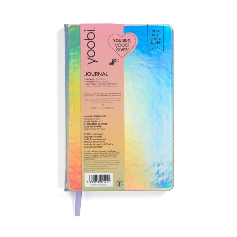 Photo 1 of 5x Yoobi™ Ruled Journal Regular Holographic
