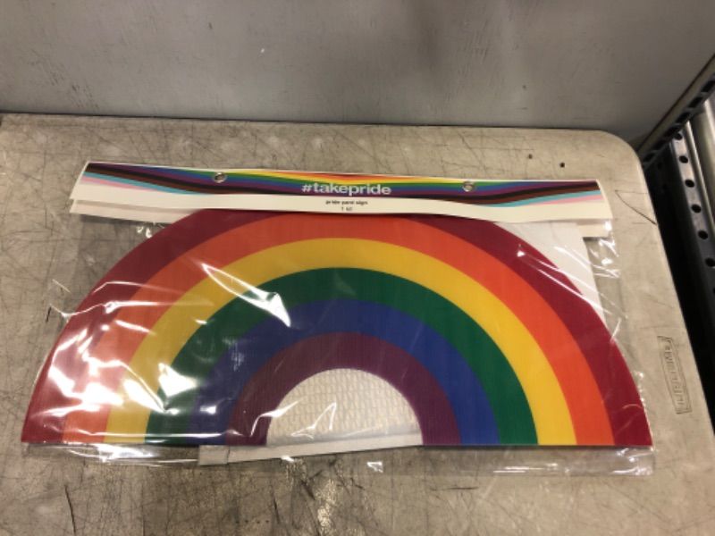 Photo 2 of Yard Sign Rainbow Multicolor - Pride