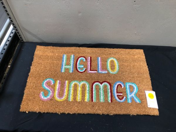 Photo 2 of 1'6x2'6 Hello Summer Doormat Brown - Sun Squad
