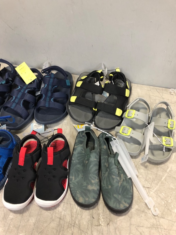 Photo 2 of BOYS AND TODDLERS SHOES/ SANDAL BUNDLE---VARIOUS SIZES 8 PAIRS