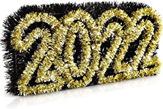 Photo 1 of 2022 Graduation Decorations, Class of 2022 Glitter Large Numbers Table Sign, Free Standing 2022 Centerpieces for Graduate Photo Props Wedding Party Mantel Decor, Metallic Tinsel Graduation Party Supplies