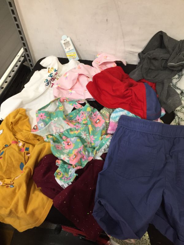 Photo 1 of 10 piece misc toddler clothes, various sizes