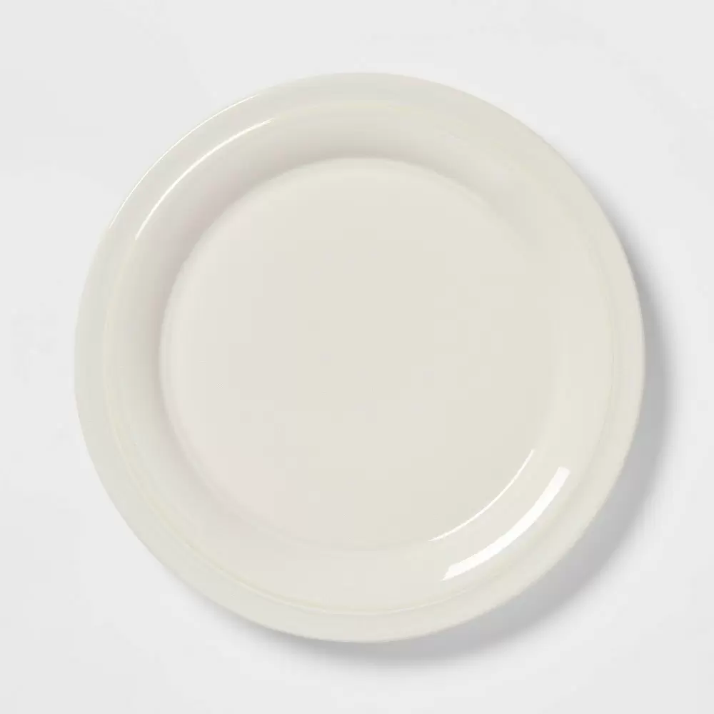 Photo 1 of 2 pack 10" Porcelain Woodbridge Dinner Plate White - Threshold	
