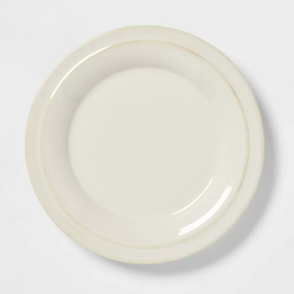 Photo 1 of 2 pack 8" Porcelain Woodbridge Salad Plate White - Threshold	