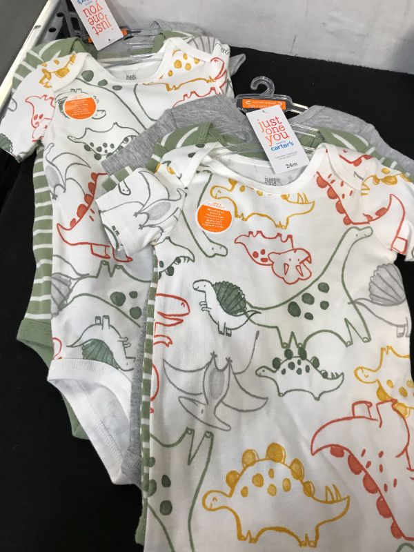 Photo 2 of Baby Boys' 3pk Dino Bodysuit - Just One You made by carter's Green/White/Gray ---- 2 PK 18/24M