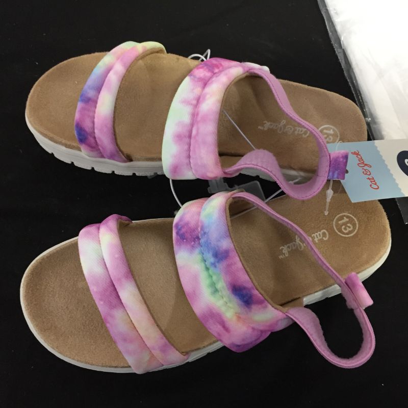 Photo 2 of Girls' Hazel Tie-Dye Slip-on Pull-on Footbed Sandals - Cat & Jack Purple
Size: 13 Toddler