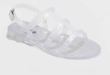 Photo 1 of Girls' Larkin Glitter Slide Sandals - art class™ Clear
Size: 4