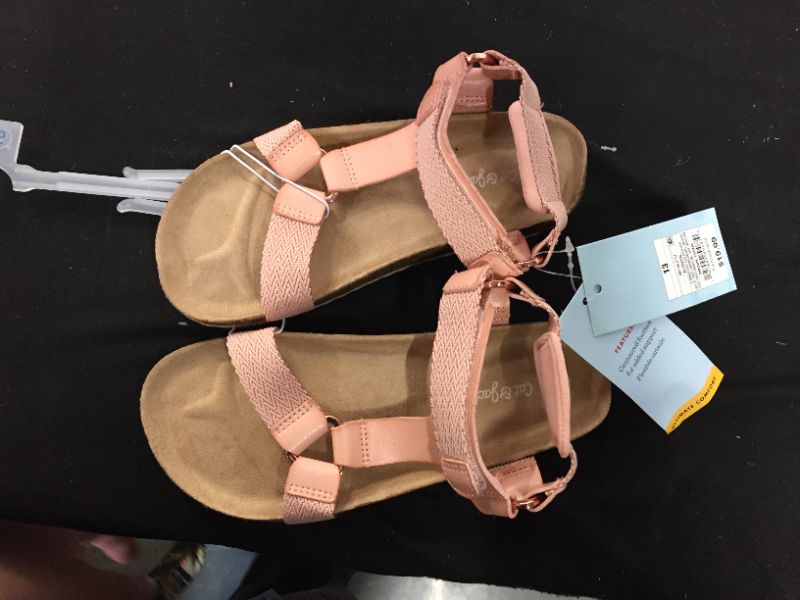 Photo 2 of Girls' Val Footbed Sandals - Cat & Jack Blush 
Size: 13 Toddler