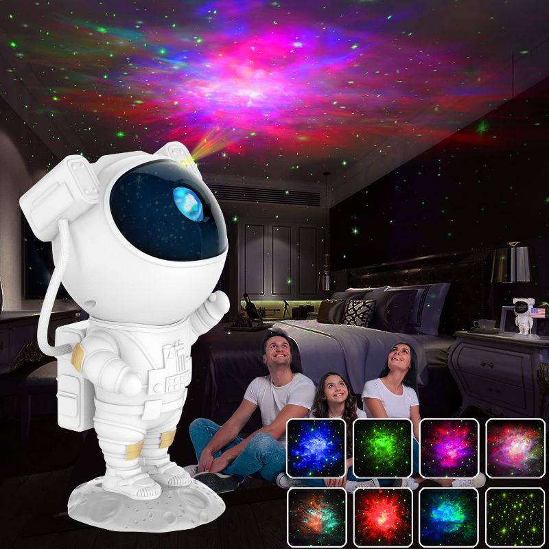 Photo 1 of Astronaut Light Projector, Astro Alan Galaxy Projector, Star Nebula Ceiling Night Light with Remote and Timer, Space Buddy Lights for Bedroom
