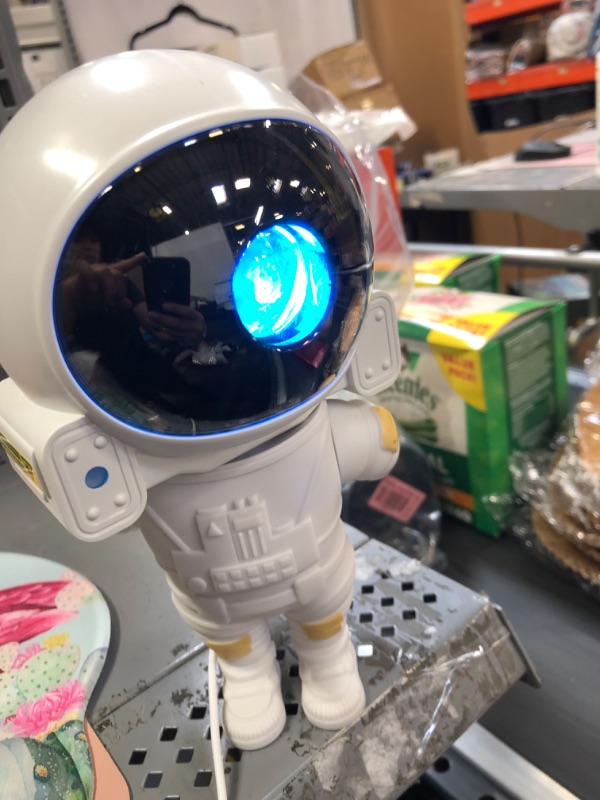 Photo 1 of Astronaut Light Projector, Astro Alan Galaxy Projector, Star Nebula Ceiling Night Light with Remote and Timer, Space Buddy Lights for Bedroom
