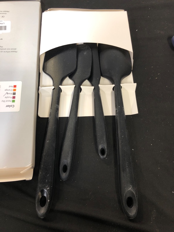 Photo 1 of 4PC SILICONE KITCHEN COOKING UTENSILS, ITEM IS DIBRIS ON IT 