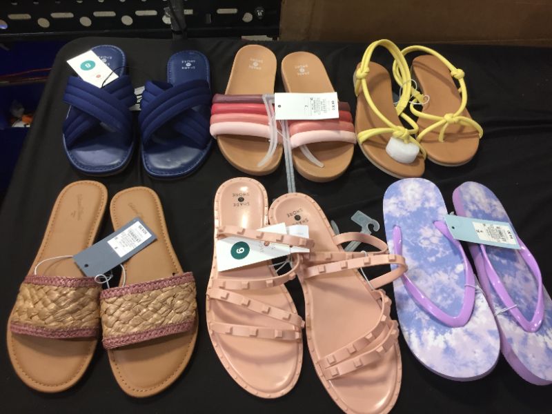 Photo 1 of VARIOUS NEW SANDALS SIZE 9-8-7-6