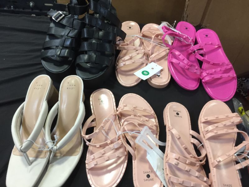 Photo 1 of VARIOUS SANDALS --SIZE 8, 10 AND 11