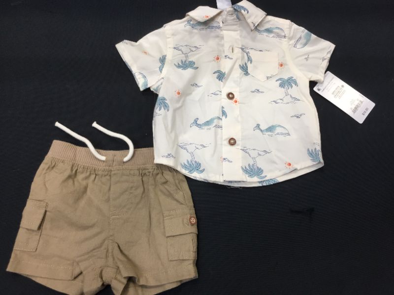 Photo 2 of Baby Boys' Scenic Whale Top & Shorts Set - Just One You® Made by Carter's--SIZE NEWBORN