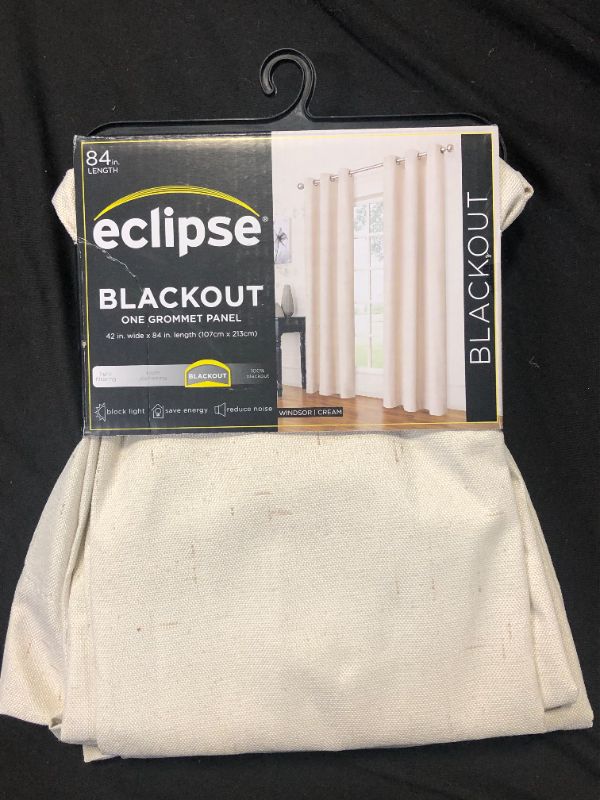 Photo 2 of 1pc Blackout Windsor Curtain Panel - Eclipse 
Cream 