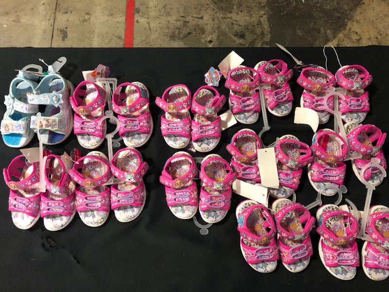 Photo 1 of Bundle pack of girls shoes, sizes ranging from 6-8