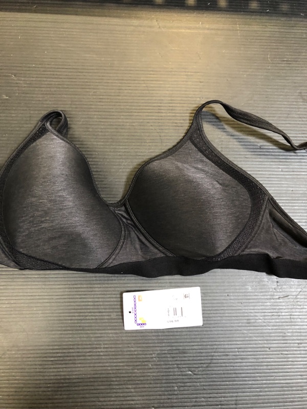 Photo 2 of Hanes Women's X-Temp Wireless Bra with Cooling Mesh, Full-Coverage, Convertible T-Shirt Bra Medium Black