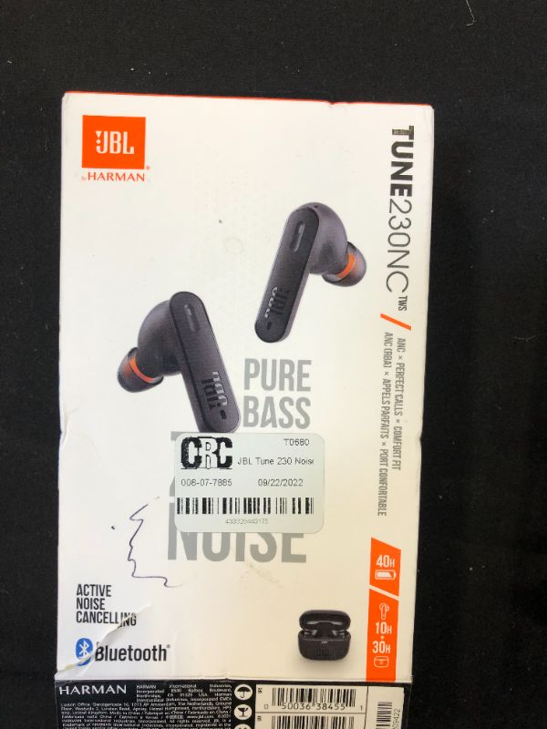 Photo 2 of JBL Tune 230NC TWS True Wireless In-Ear Noise Cancelling Headphones - Black