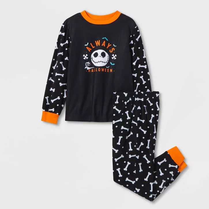 Photo 1 of Boys' The Nightmare Before Christmas Sleep Pajama Set - Black SIZE 10