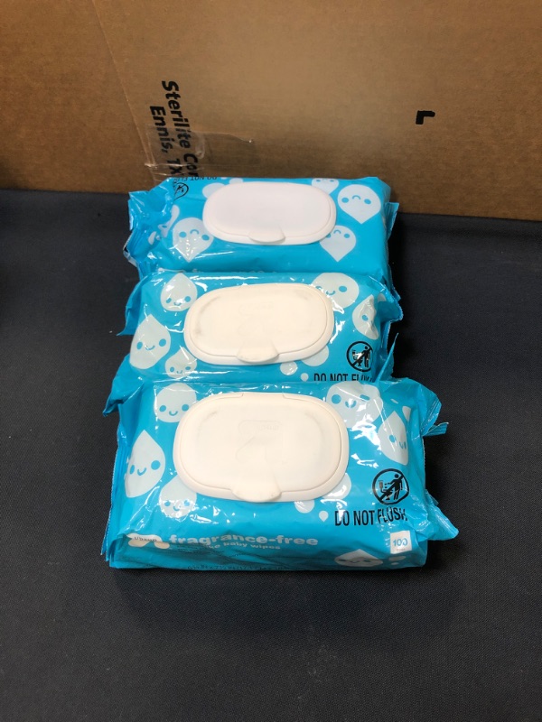 Photo 1 of 3 COUNT OF FRAGRANCE FREE BABY WIPES 