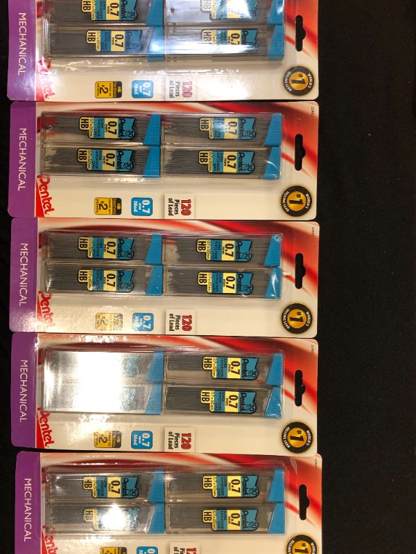 Photo 1 of Pentel #2 Mechanical Pencil Lead Refill, 0.7mm, 4ct (5)