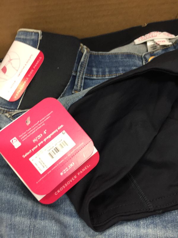 Photo 1 of BOX LOT OF MATERNITY SHORTS (1 PANTS) SIZES POSTED IN PHOTOS