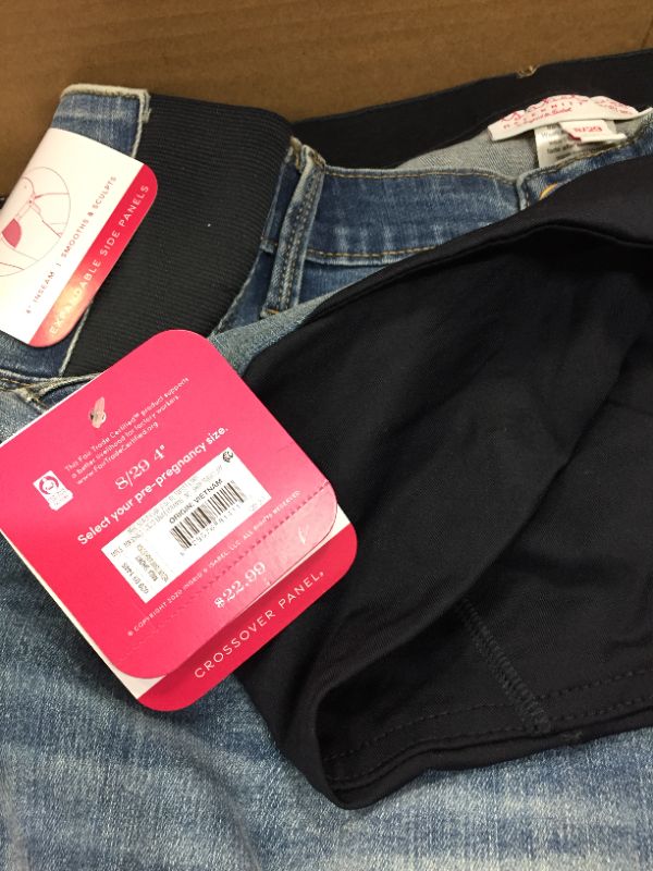 Photo 1 of BOX LOT OF MATERNITY SHORTS (1 PANTS) SIZES POSTED IN PHOTOS