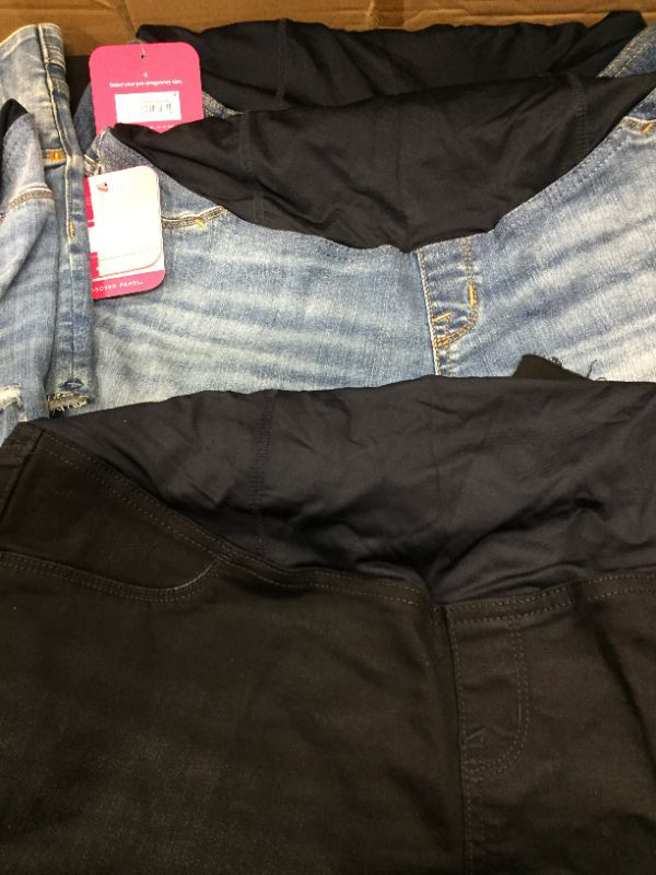 Photo 3 of BOX LOT OF MATERNITY SHORTS (1 PANTS) SIZES POSTED IN PHOTOS