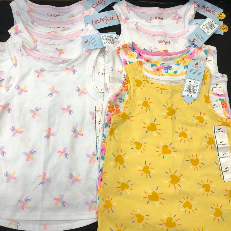 Photo 4 of 
Toddler Girls' Floral Tank Top - Cat & Jack™***4T***